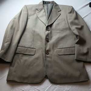Carlo Vercelli Men's Beige Blazer Size 38R 100% Pure Virgin Wool